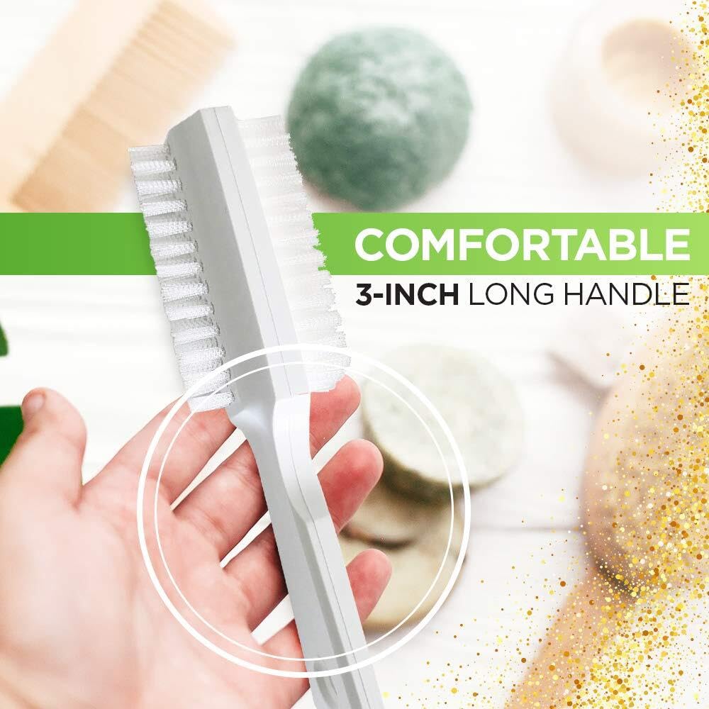 Fuller Brush on bathroom counter ready for grooming and convenient use
