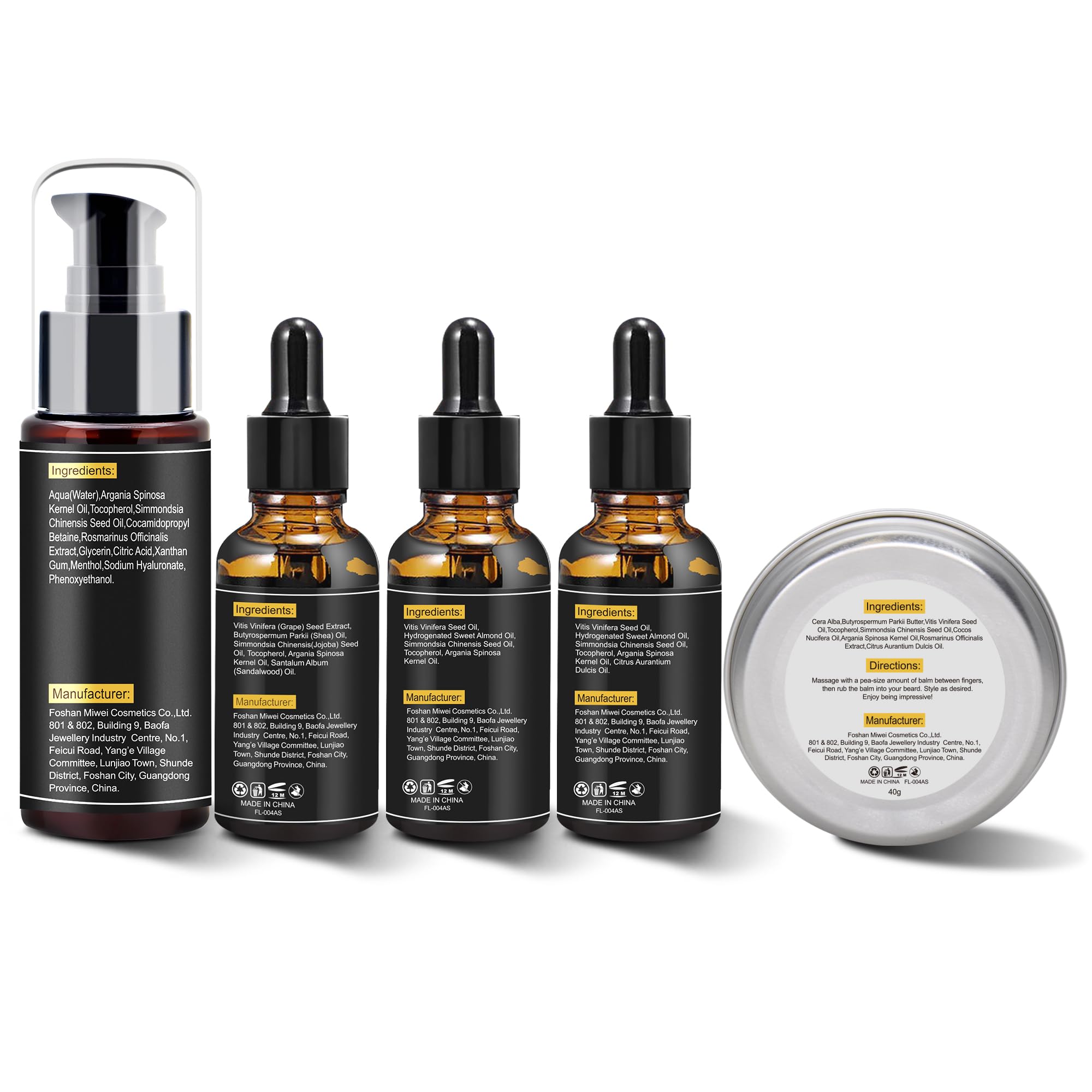 FULLLIGHT TECH man applying beard oil illustrating easy daily grooming benefit