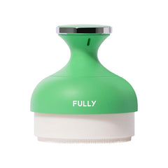 FULLY brush front view showing sleek design and compact grip for easy cleansing