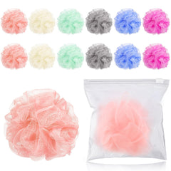 Funnymoom front packaging showing colorful travel loofahs and resealable bags for organized travel