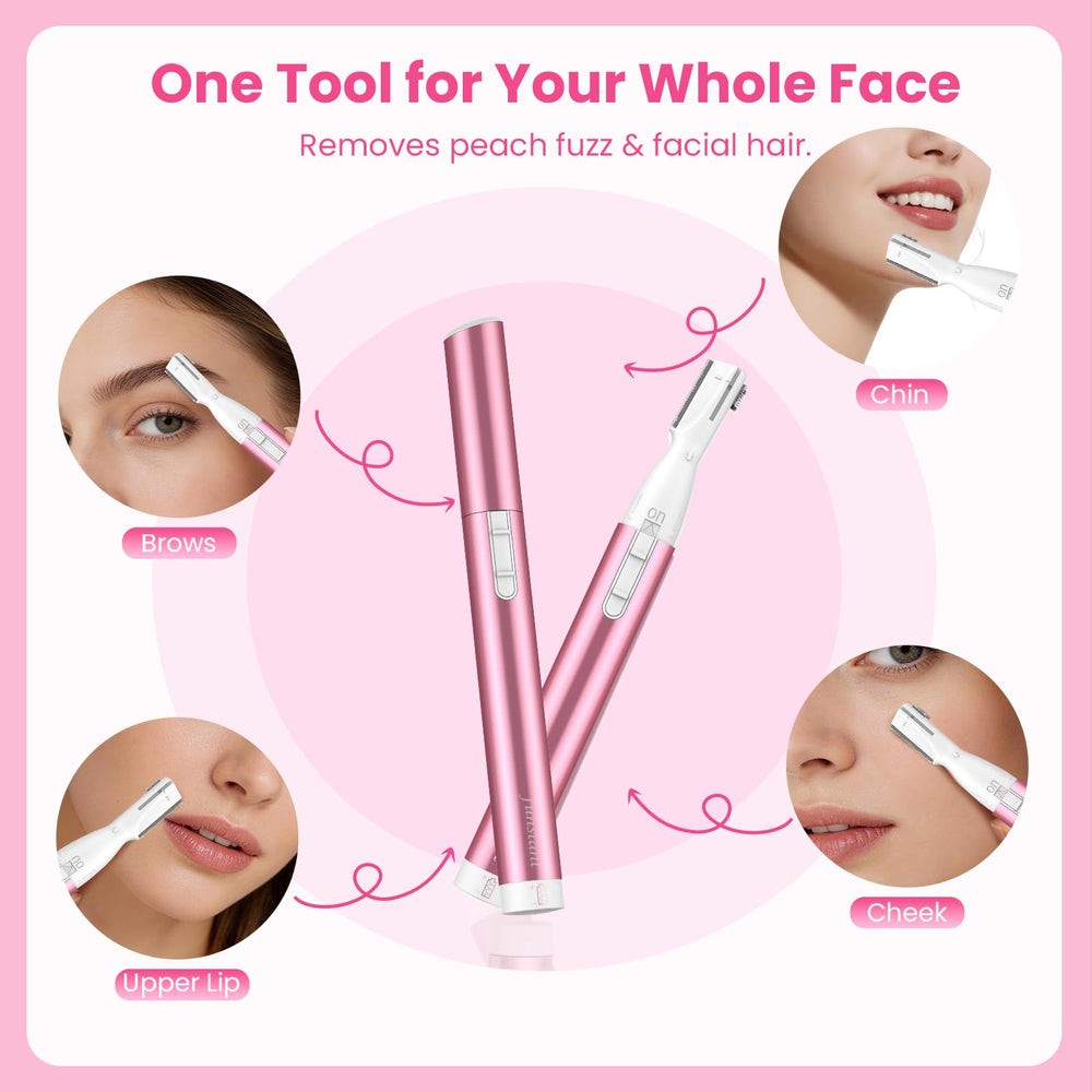 Funstant trimming upper-lip hair delivering painless touch-up