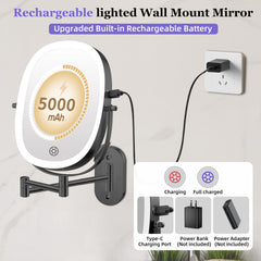 FUNTOUCH close-up of 30X magnifying surface for precise makeup benefit