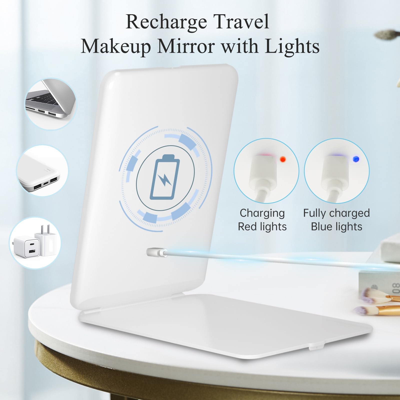 FUNTOUCH folded closed slim profile highlighting compact travel benefit