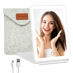 FUNTOUCH front closed mirror showing compact portability and protection