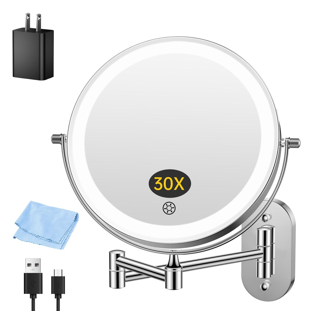 FUNTOUCH front mounted mirror showing clear full-face view and space-saving benefit
