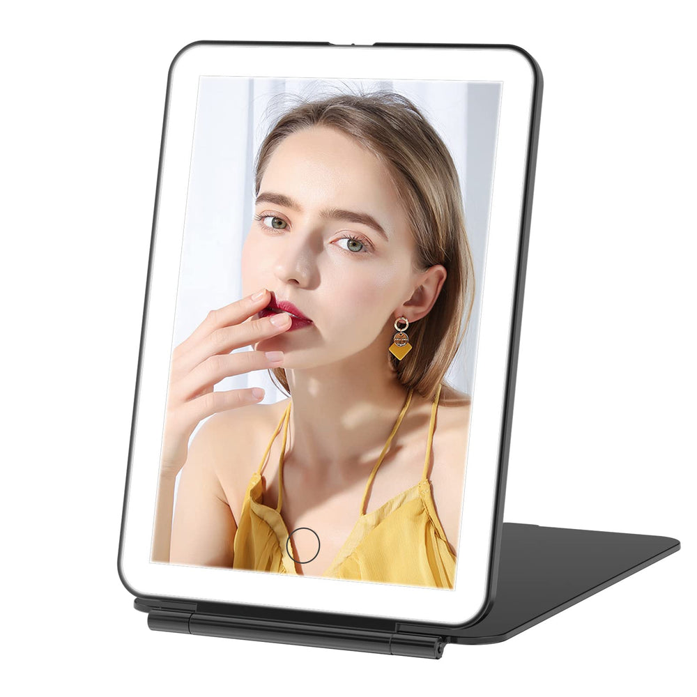 FUNTOUCH front folded compact mirror for travel, easy storage benefit