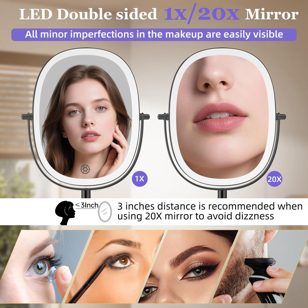 FUNTOUCH LED lighting demonstrating three color modes for accurate color rendering