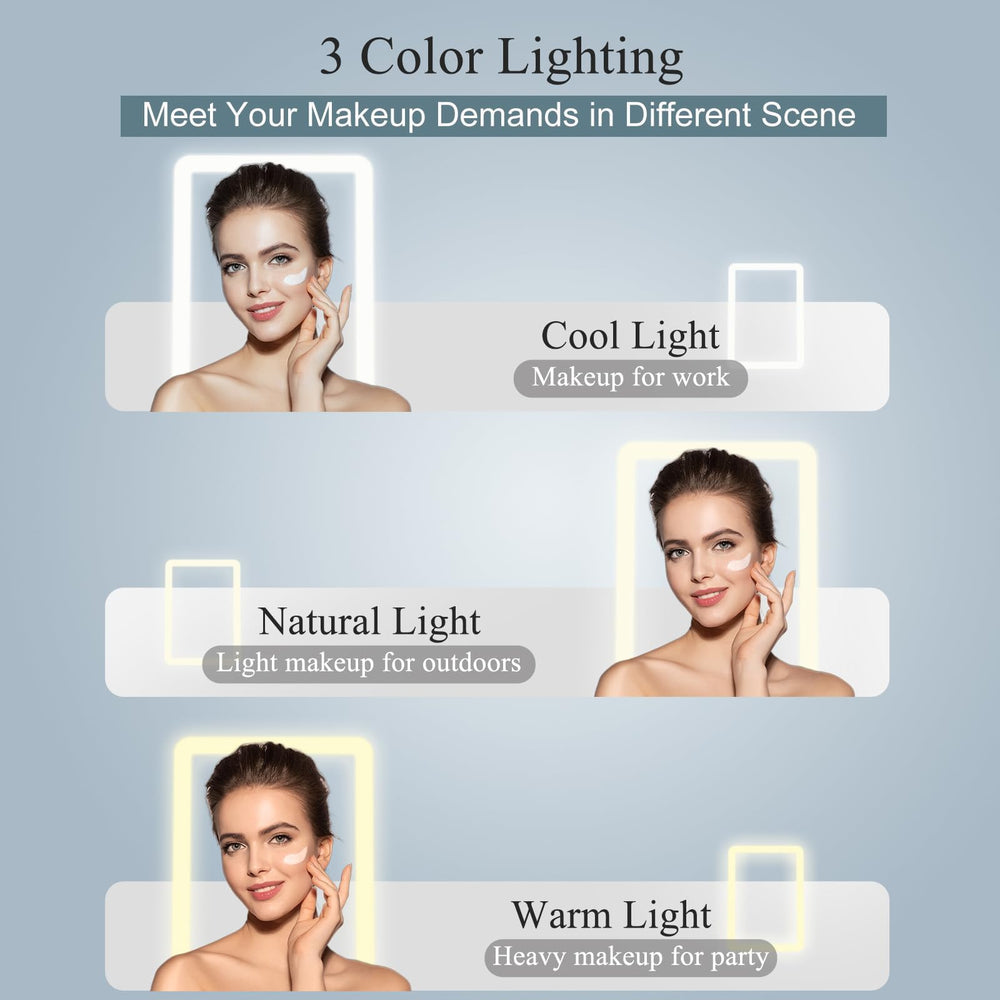 FUNTOUCH close-up of LED ring showing even lighting for makeup benefit
