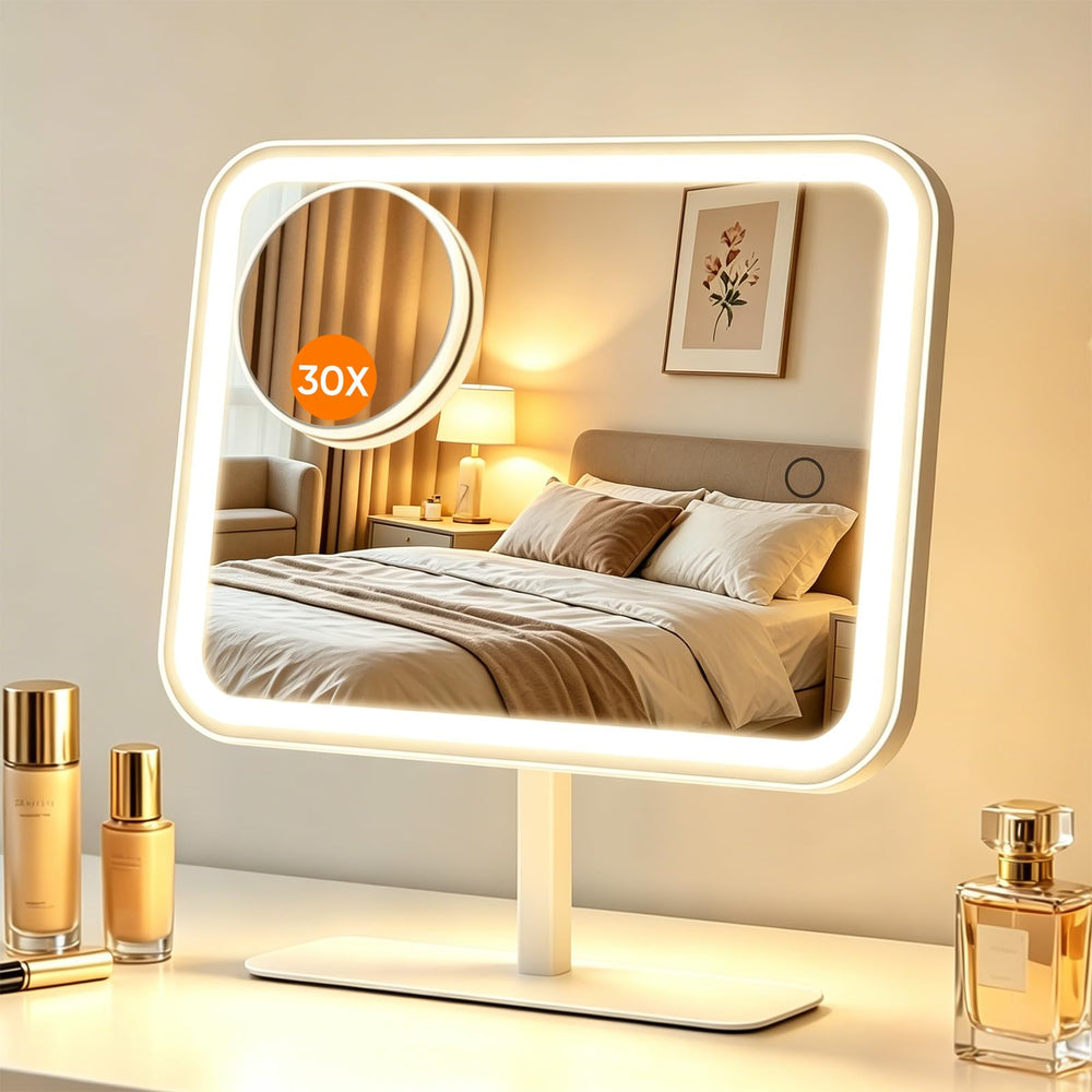 FUNTOUCH mirror next to everyday items showing true size and scale