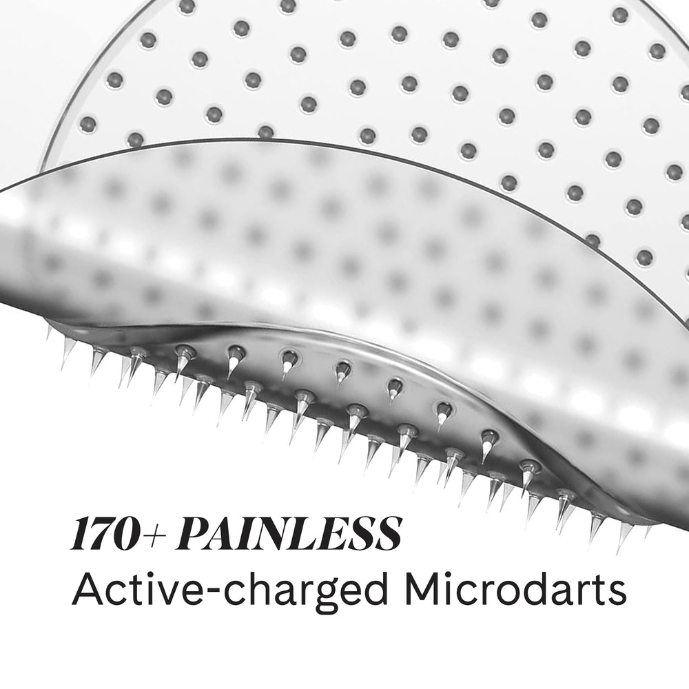 Fur close-up of dissolving microdarts revealing texture and precise ingredient delivery benefit