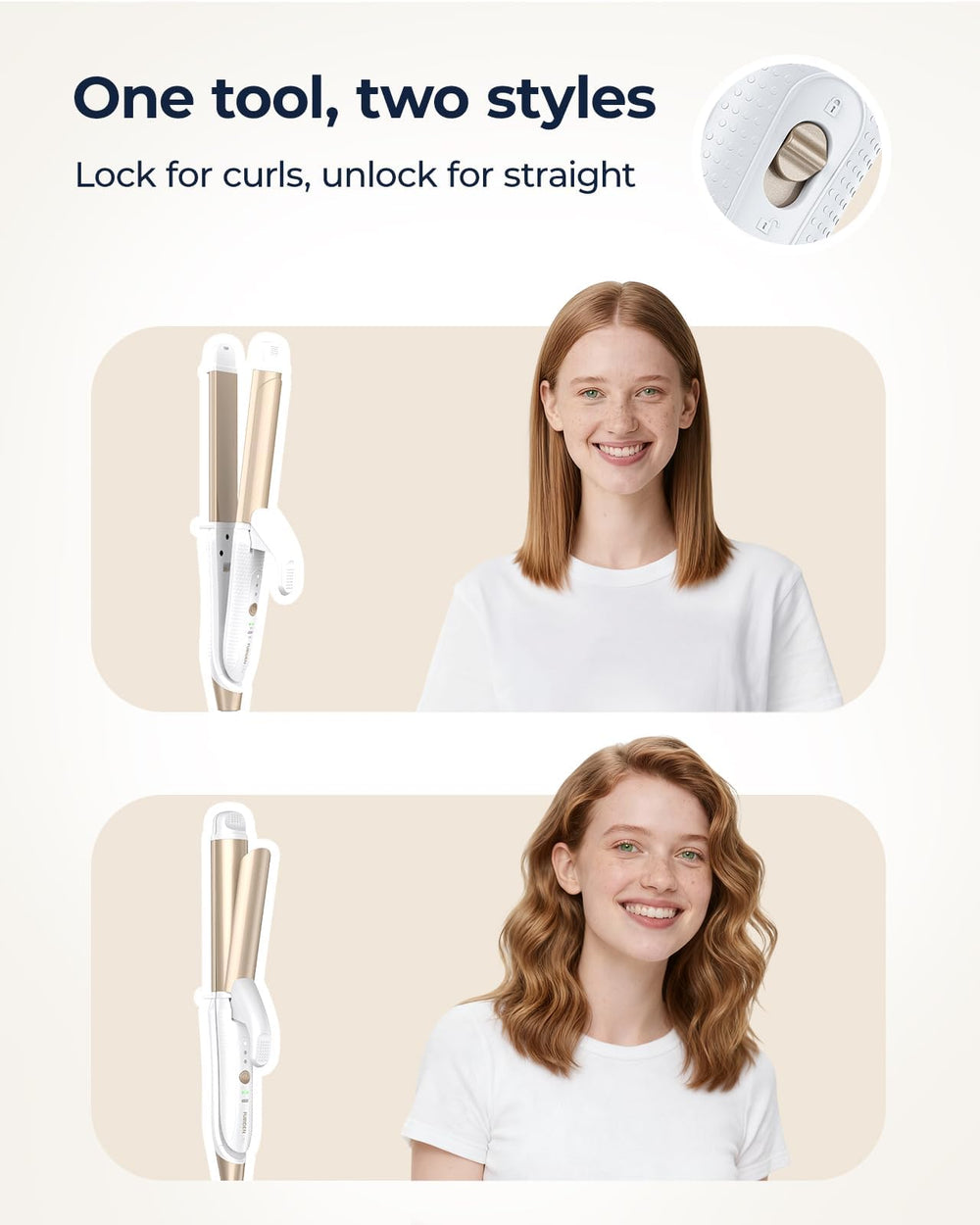 FURIDEN Lite gold and white finish for a luxe, giftable look