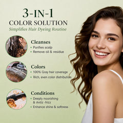 Fvquhvo applied on dry hair illustrating simple at-home color application