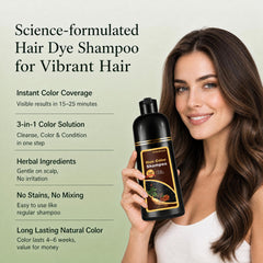 Fvquhvo shampoo pouring texture showing creamy color-depositing formula for easy use