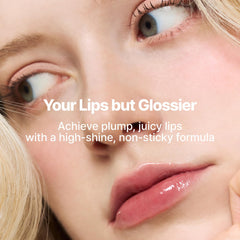 fwee texture swipe showing glossy, syrupy gel and moisturizing finish