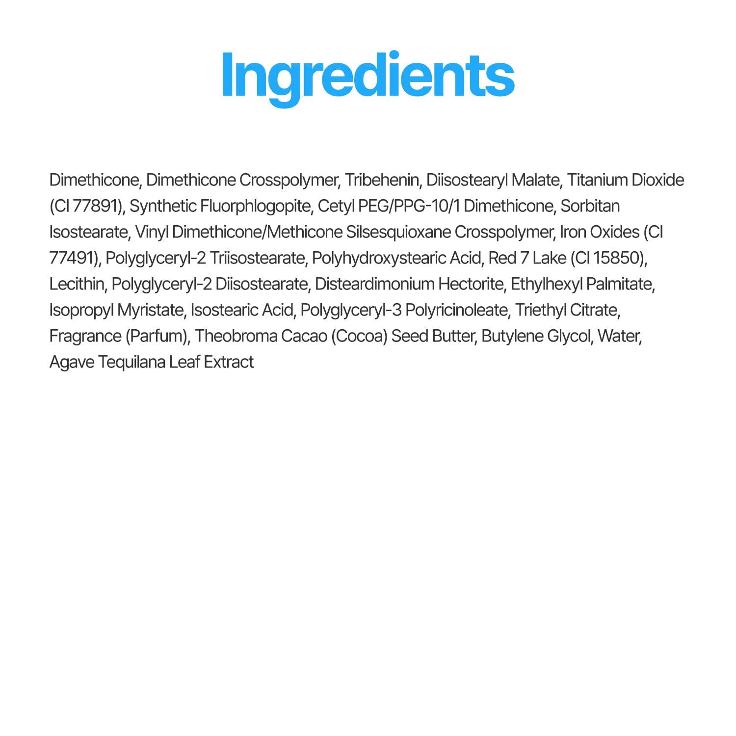 fwee cocoa butter and agave ingredients visual highlighting nourishment