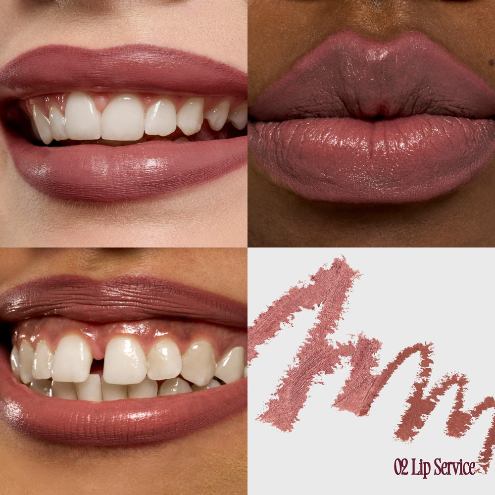 fwee lip liner tip detail demonstrating precise point for crisp lip definition