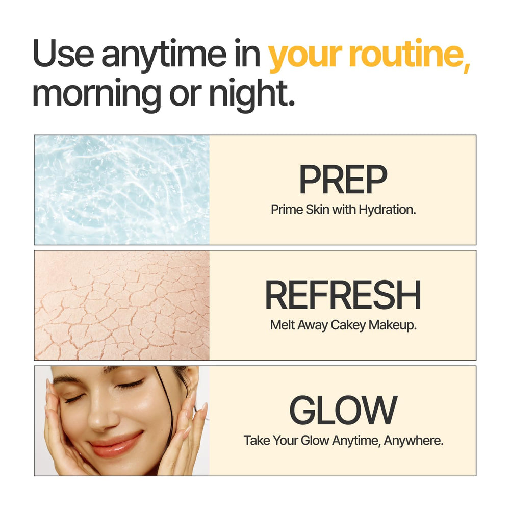 fwee oil-control spray on T-zone illustrating matte, long-wear benefit