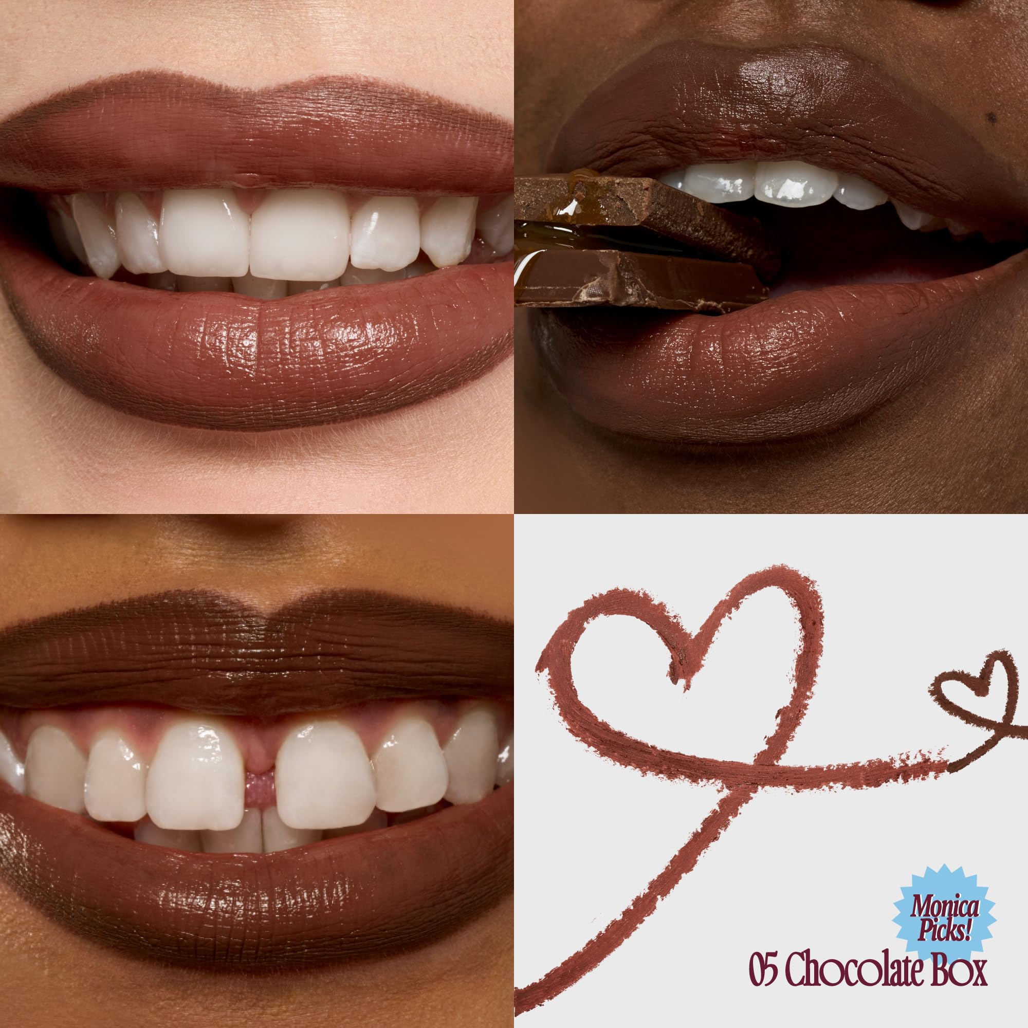 fwee texture swatch of Chocolate Box showing rich pigment benefit