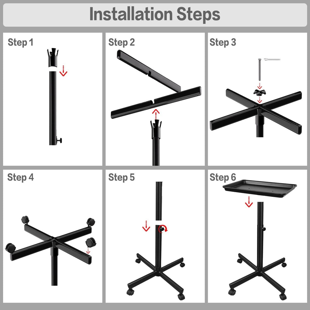 FWOD BIBTO assembly step with screws and frame showing fast, tool‑friendly setup