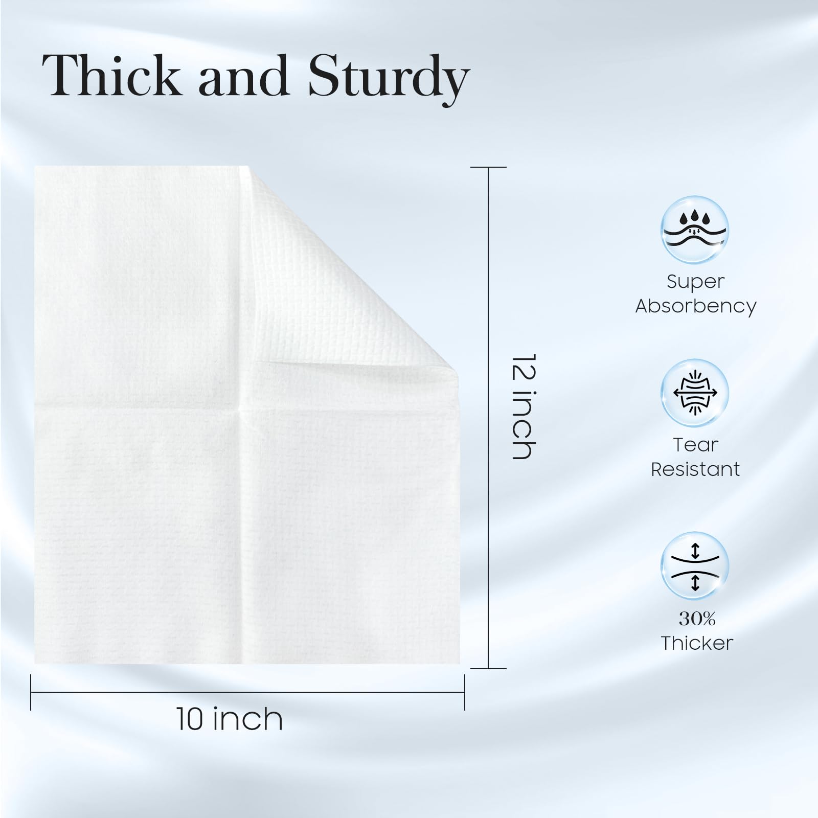 FYGRIP towel held in hand showing XL size and practical coverage