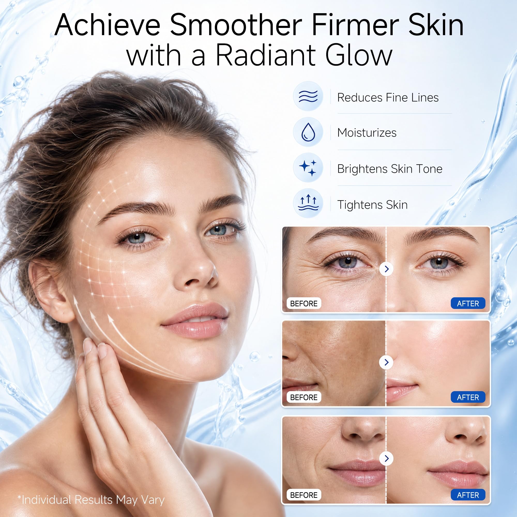Fymiox ampoule close-up dropper highlighting quick absorption benefit