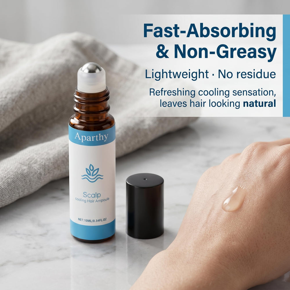 FYRKOA Aparthy serum texture droplet illustrating lightweight, quick absorption