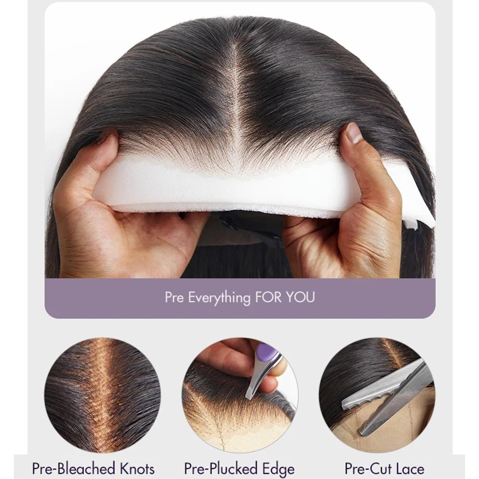 FZJNB model wearing high ponytail showing styling versatility and polished look benefit