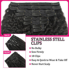 FZV detail of sewn-in clips highlighting secure hold benefit