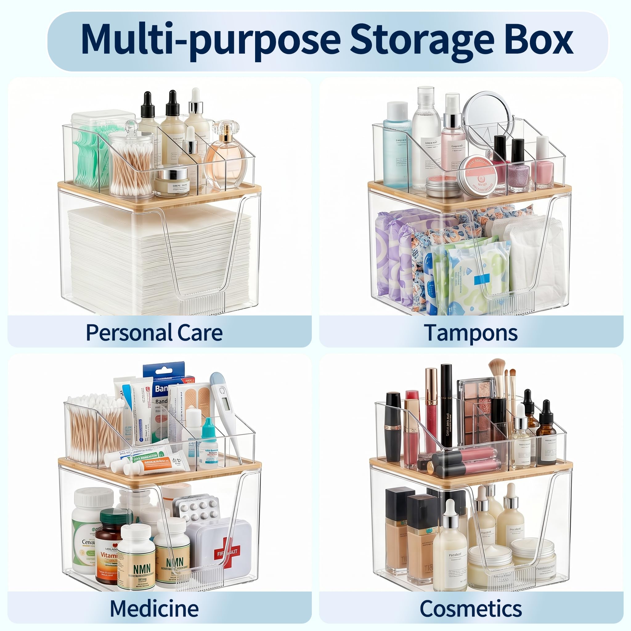 Gaaleeli organizer in bathroom lifestyle scene enhancing countertop organization