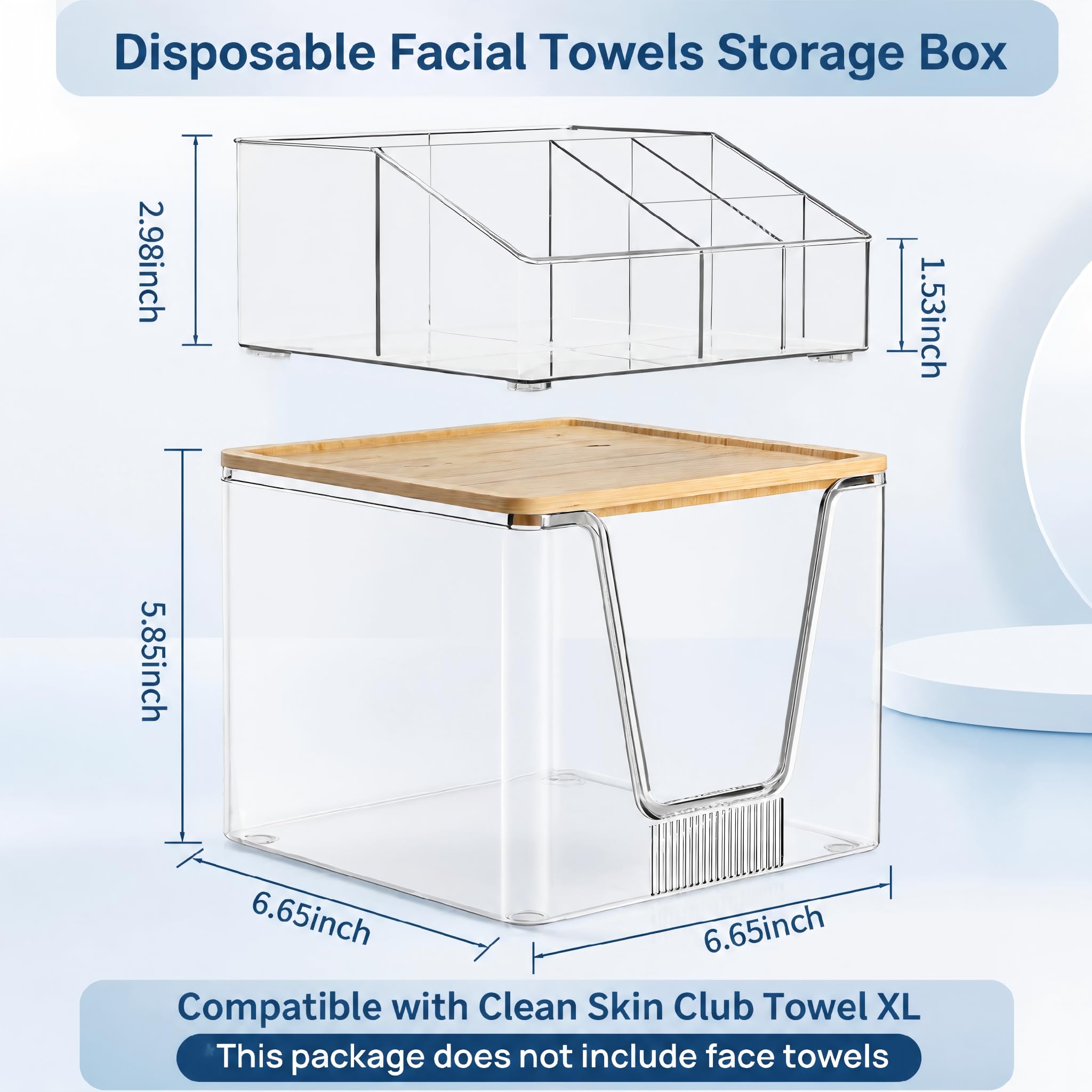 Gaaleeli top tray close-up displaying divided compartments for easy access