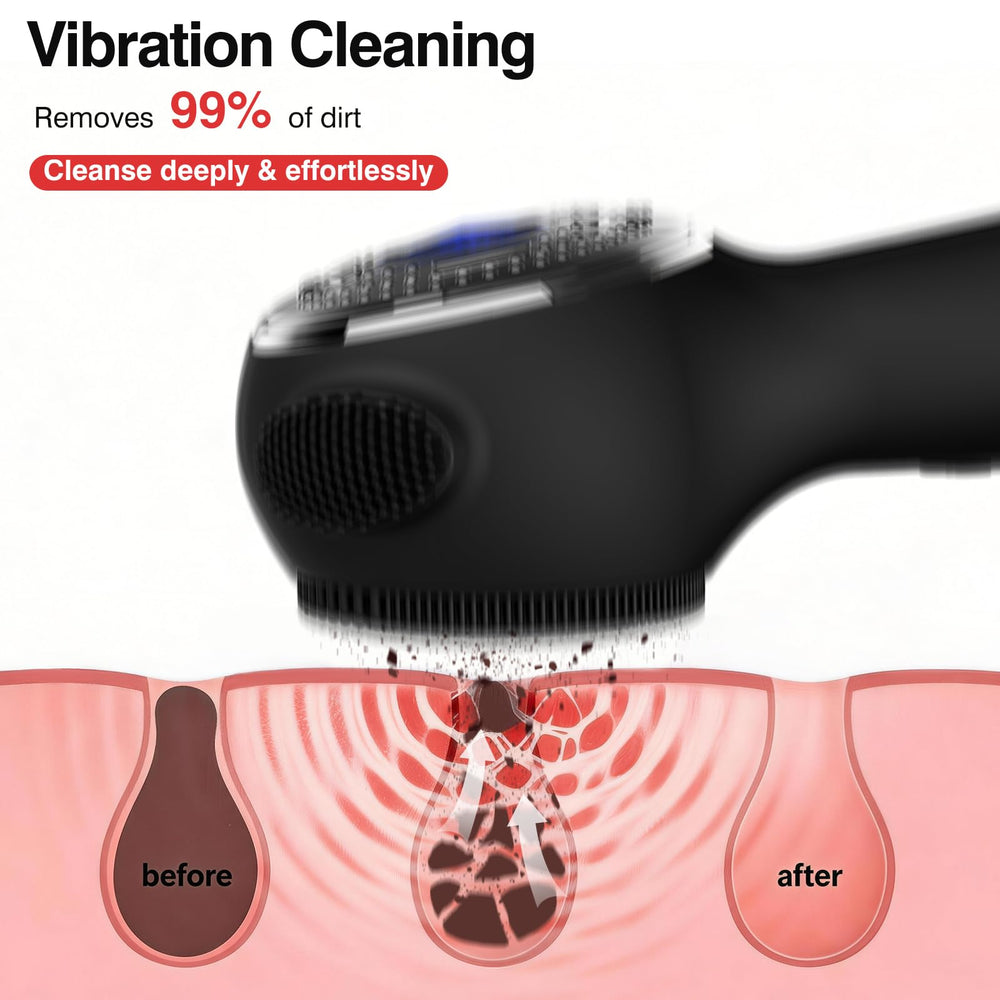 Gailac silicone bristles close-up highlighting soft zinc-infused texture for gentle cleansing