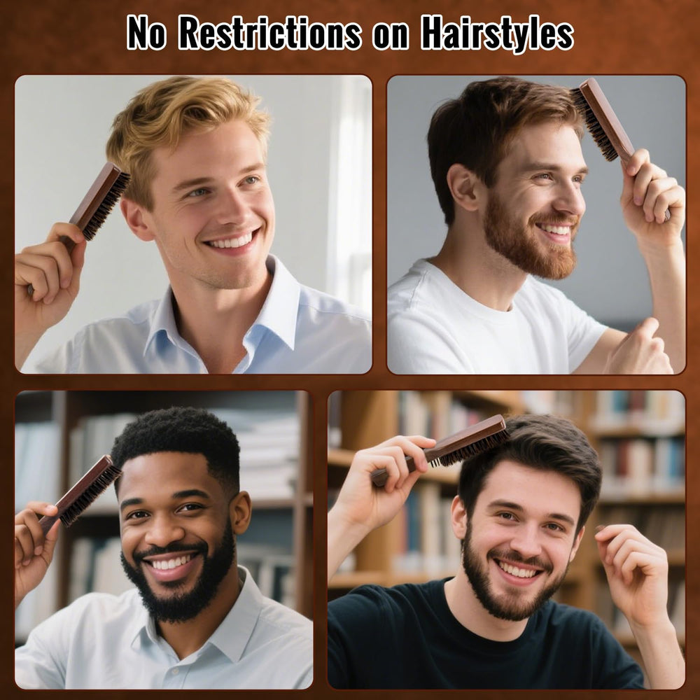GAINWELL styling slicked-back hair for smooth, frizz-reduced finish