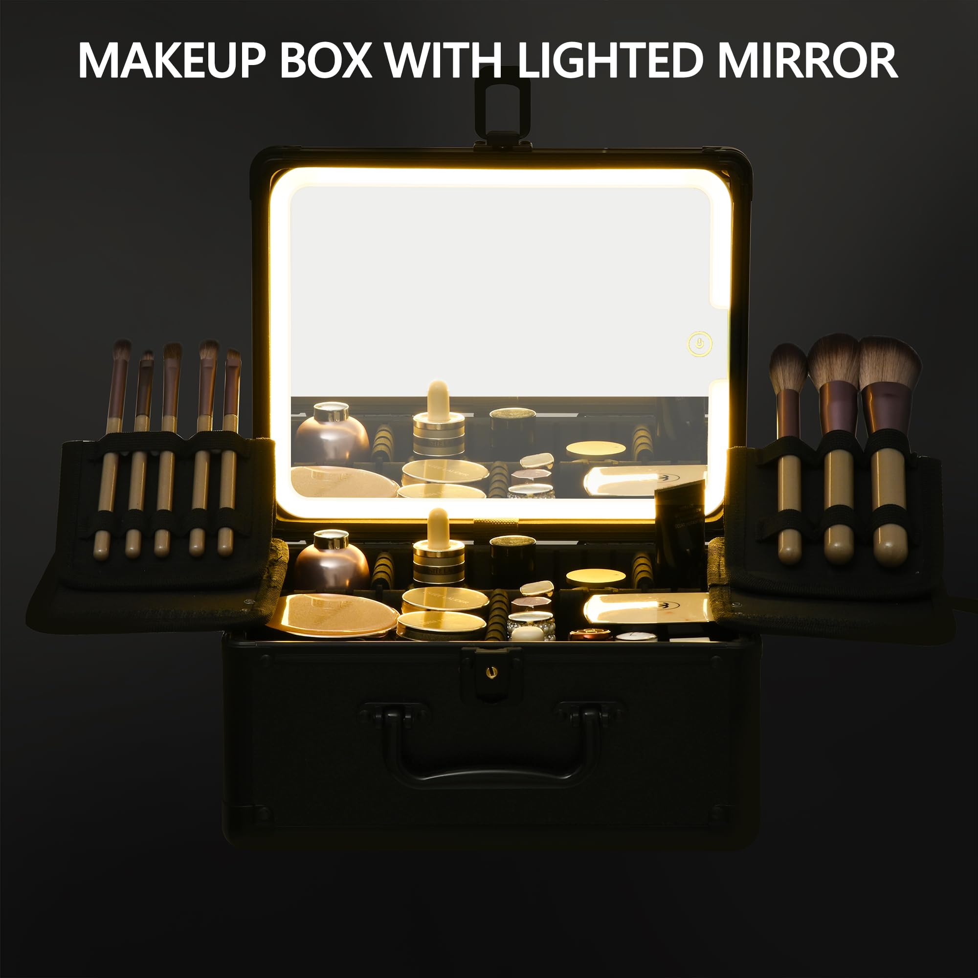 GALHUBIS detachable LED mirror removed for tabletop convenience