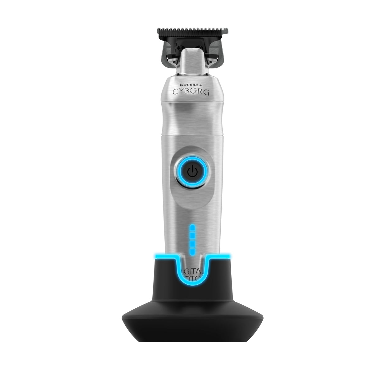 GAMMA+ Cyborg front view showing metal body and ergonomic grip for stable handling