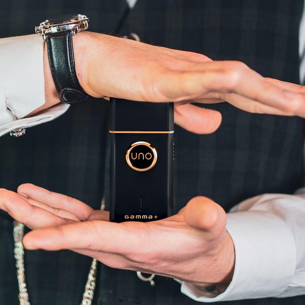GAMMA+ Uno with velvet case showing travel protection and tidy storage advantage