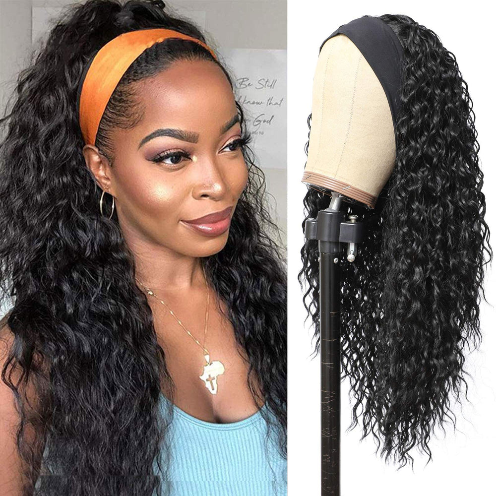 G&T Wig close-up of wet and wavy curl texture preserving definition
