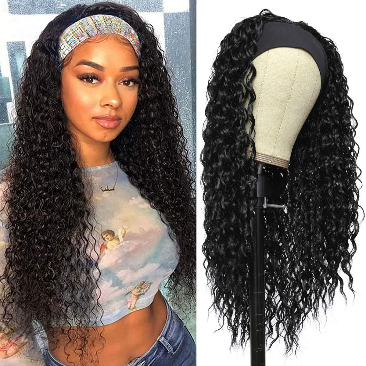 G&T Wig front packaging showing natural look and ready-to-wear benefit