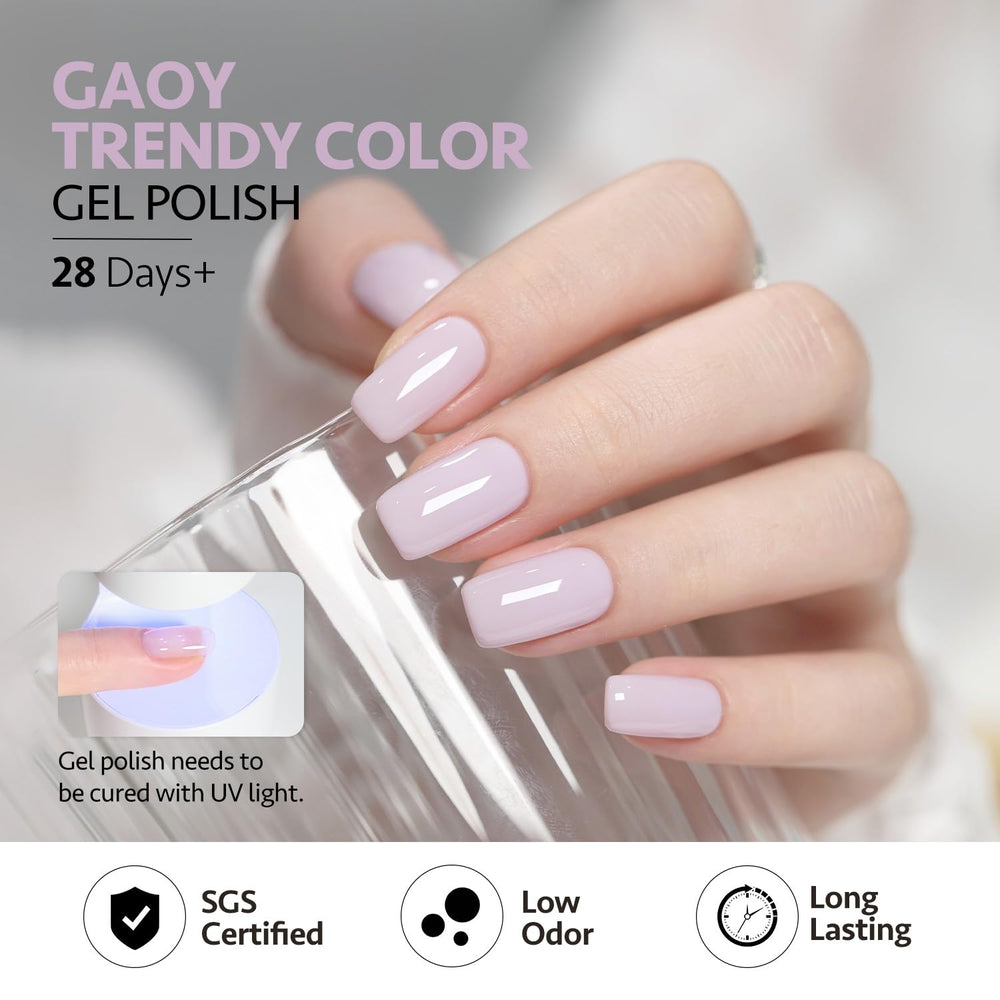 GAOY application in salon setting with technician using base coat, professional results