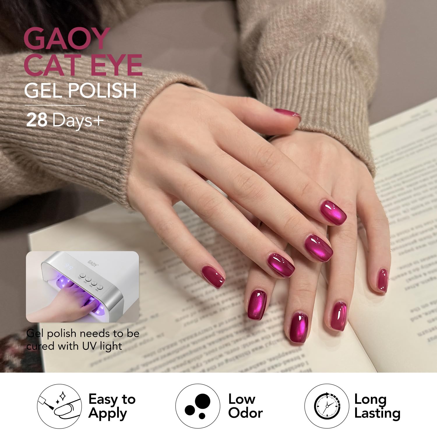 GAOY bottles next to ruler for size scale and easy home use