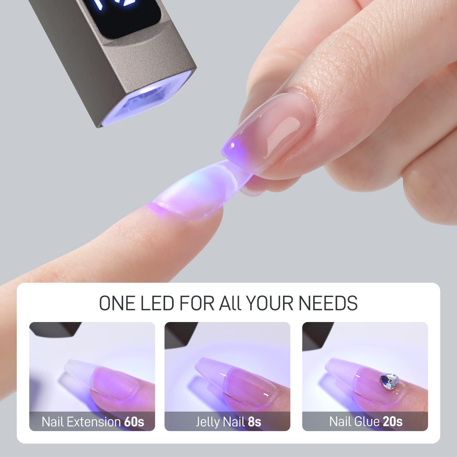 GAOY charging port and cable highlighting rechargeable convenience benefit