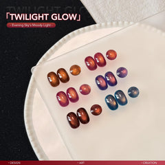 GAOY color swatches lined up displaying twilight hues for inspiration