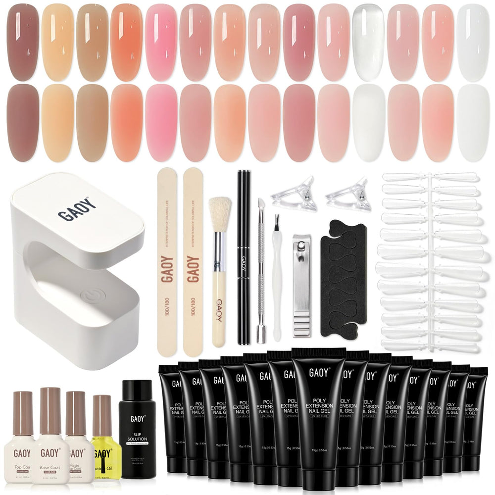 GAOY kit overview with lamp showing a complete starter set and easy setup