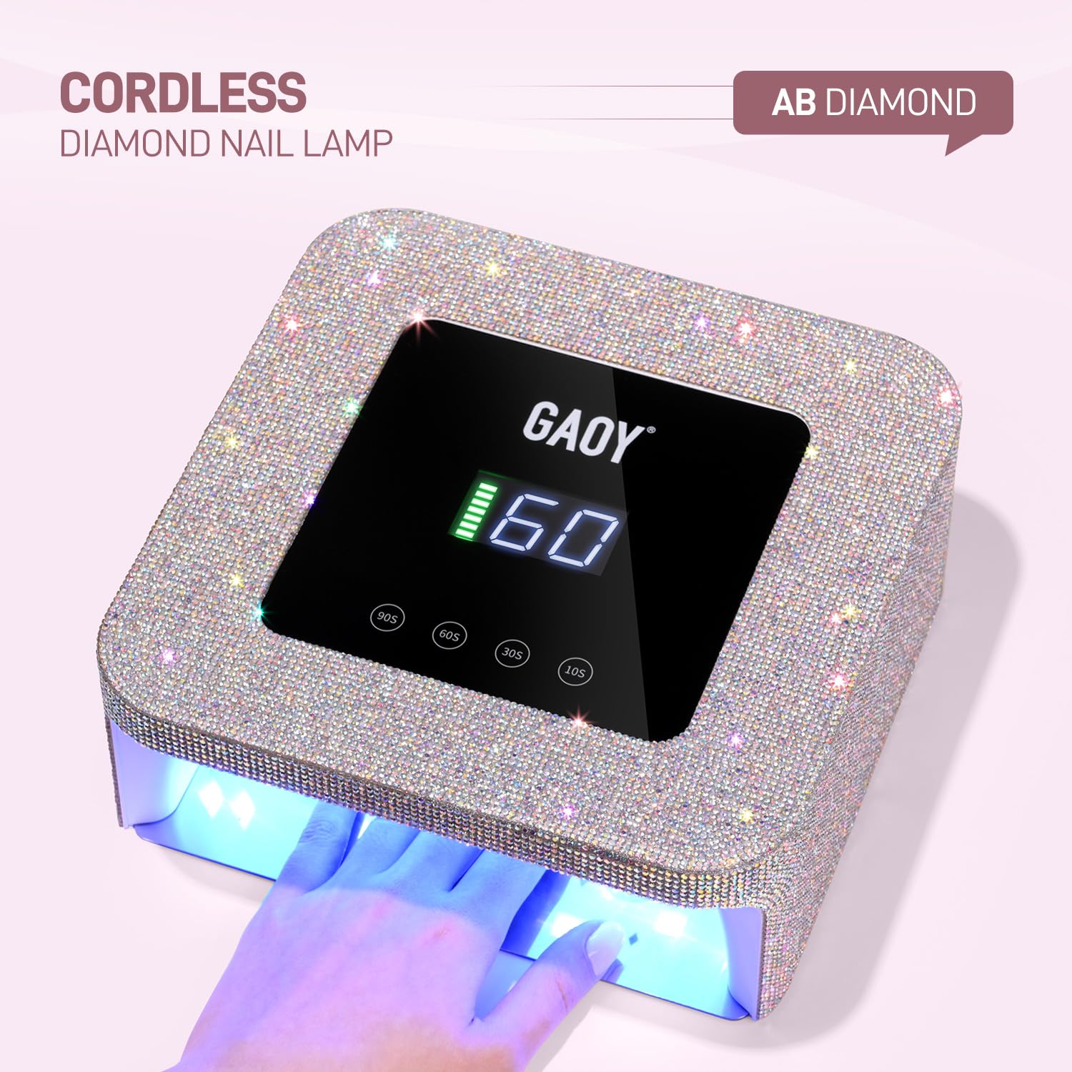 GAOY close-up of 39 LED units for fast even gel curing benefit