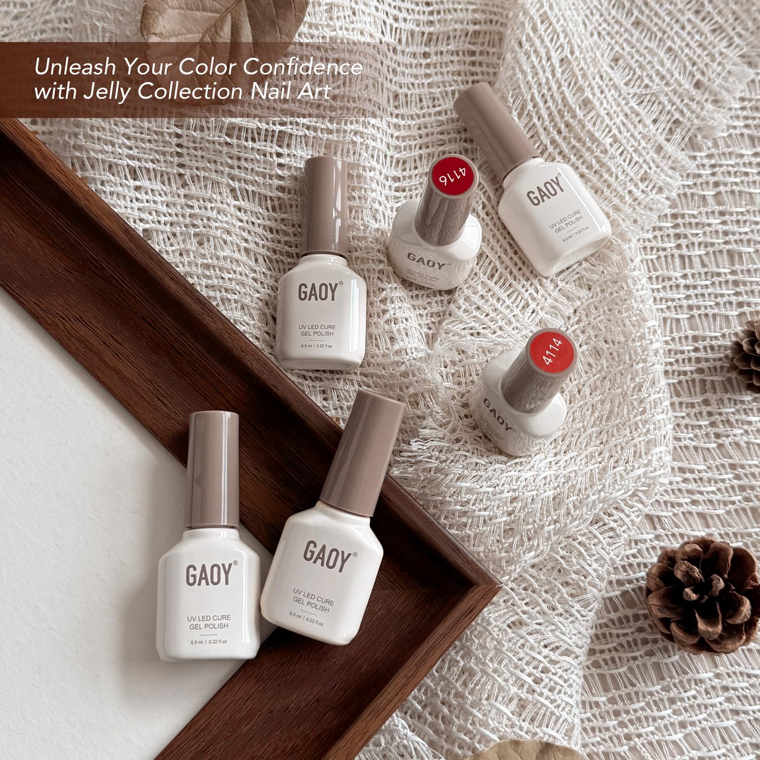 GAOY lifestyle shot of manicured hands showcasing durable salon look benefit