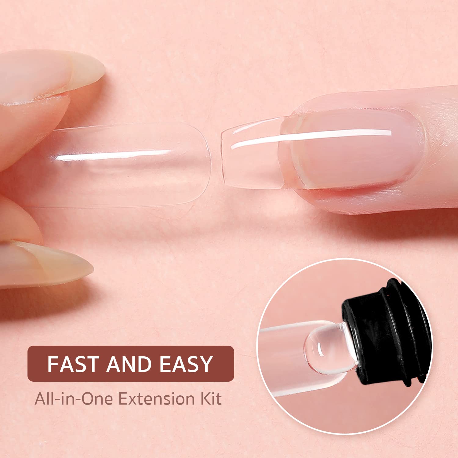 GAOY poly gel tubes close-up with labeled colors for easy selection