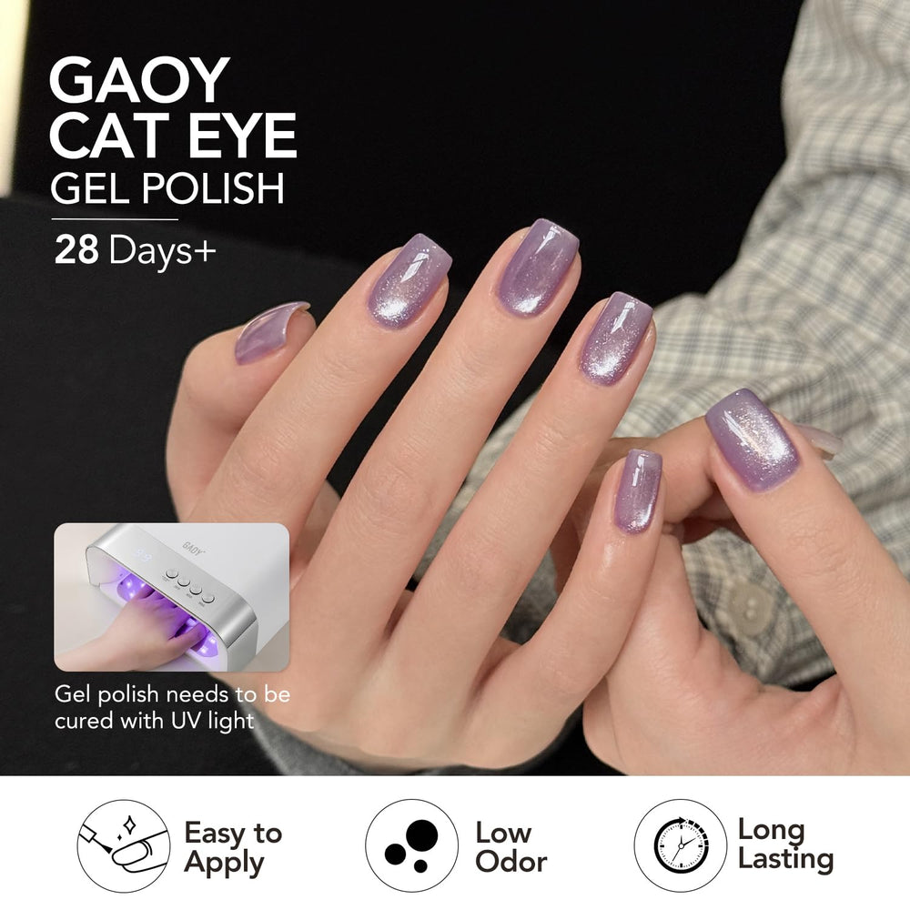 GAOY vanity scene with polish set for at-home salon ambiance and convenience benefit