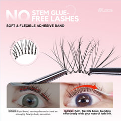 GAQQI close-up stemless cluster highlighting natural, band-free look