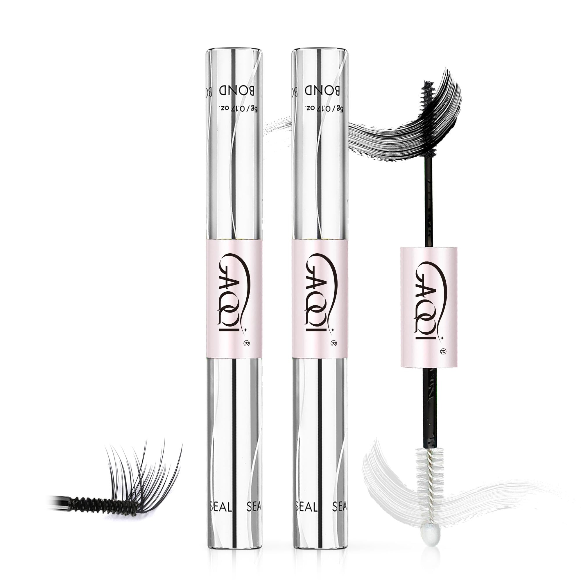 GAQQI front packaging showing two black Bond and Lock tubes, clear travel benefit