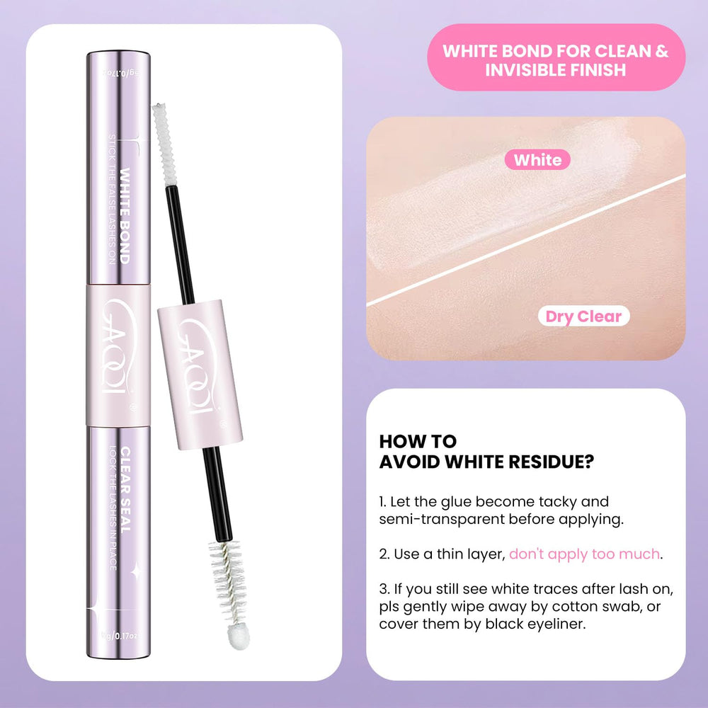GAQQI kit on a bathroom vanity styled to show everyday, waterproof lash routine