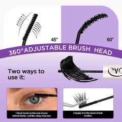 Model wearing GAQQI lashes demonstrating natural look and long-lasting benefit